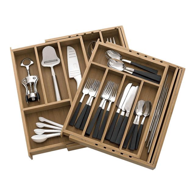 Bamboo Flatware Tray